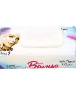 دستمال مرطوب پاک کننده آرایش بانیو مدل Make Up بسته 60 عددی