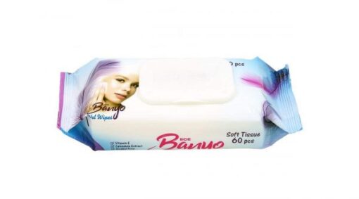 دستمال مرطوب پاک کننده آرایش بانیو مدل Make Up بسته 60 عددی