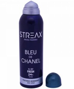 اسپری خوشبو کننده بدن مردانه استریکس مدل bleu de chanel  حجم 200 میلی لیتر